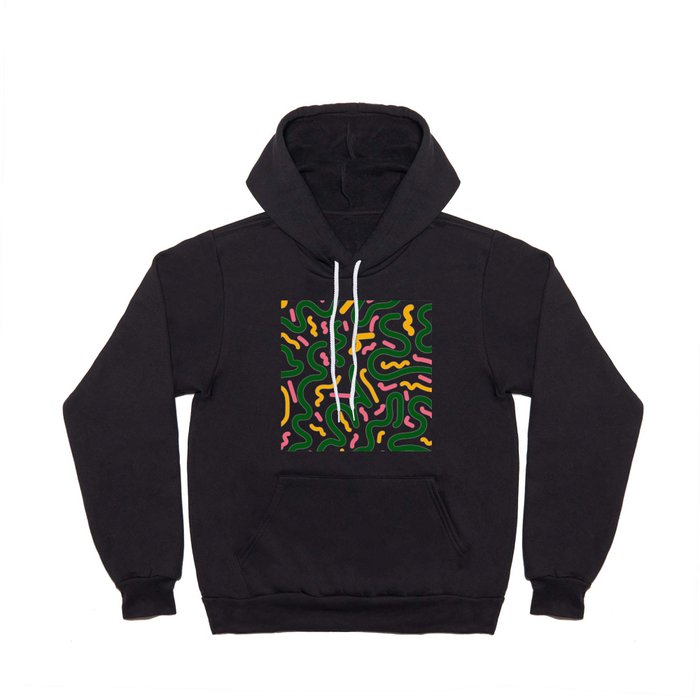 4  Abstract Shapes Squiggly Organic 220520 Hoody