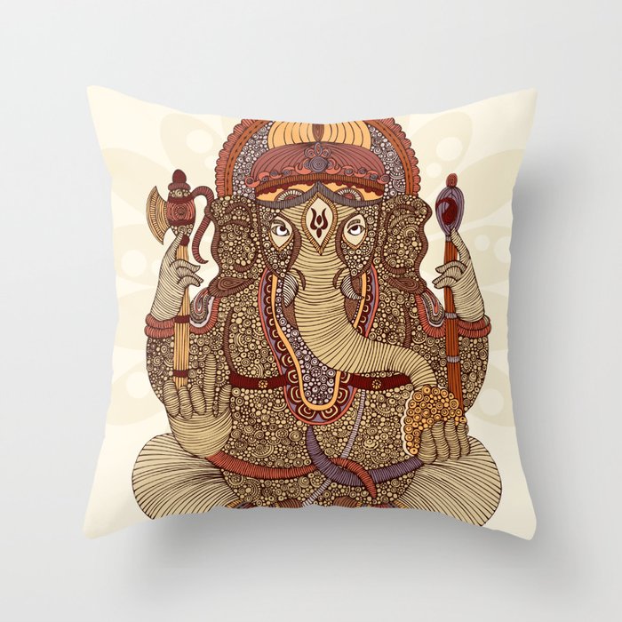 Ganesha: Lord of Success Throw Pillow