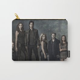 The Vampire Diaries Cast Carry-All Pouch | Rebekah, Elena, Bonnie, Damon, Vampire, Digital, Photo, Color, Vampirediaries, Stefan 