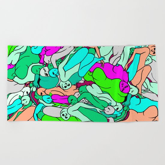 Sleepy Heads - Emerald Green Beach Towel
