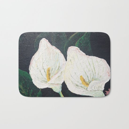 Calla Lily ... Winter Lilly Lily Lilies Lillies White Bath Mat