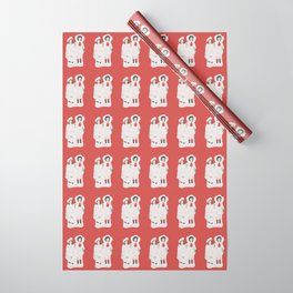 Staffordshire Figurine Couple Wrapping Paper