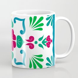 Green 1, Framed Talavera Flower Mug