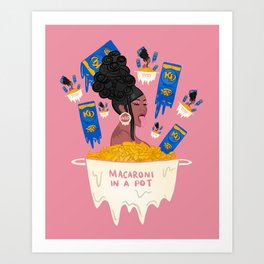 Cardi B WAP 'Macaroni in a pot' Art Print