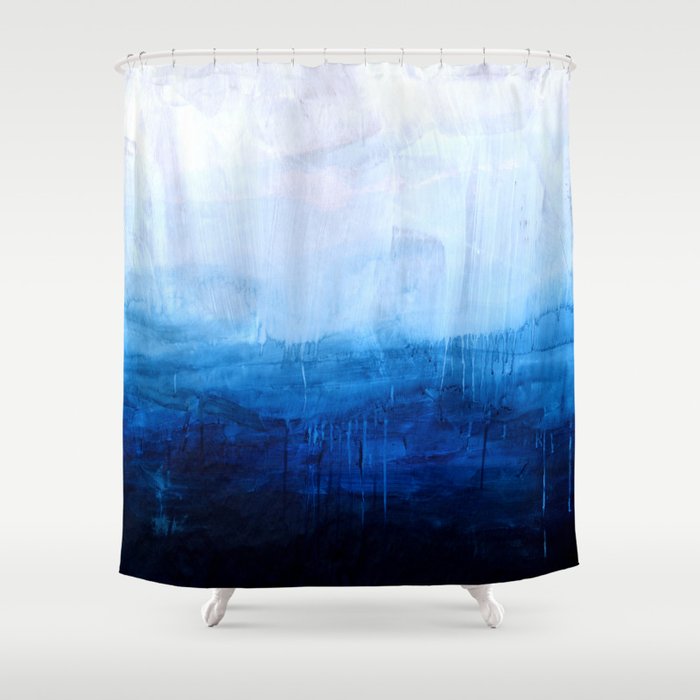 All good things are wild and free - Ocean Ombre Painting Shower Curtain ...