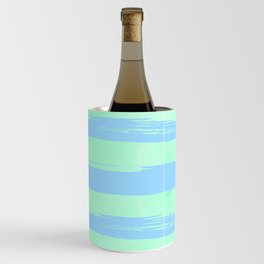 Trendy Stripes Blue Raspberry + Mint Meringue Wine Chiller