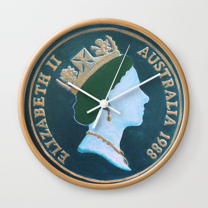 Queen Elizabeth -Australia 10¢ - The Queens Mint Series Wall Clock