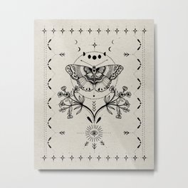 Magical Moth Metal Print