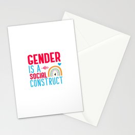 Gender Is A Social Construct Stationery Card