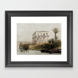 The Hypaethral Temple at Philae, Egypt (1849) Framed Art Print