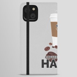 Coffee Makes Me Happy iPhone Wallet Case