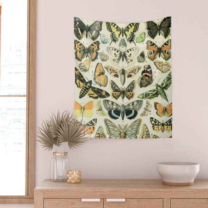 Moth and Butterfly Art Vintage Wall Decor Cute Cottagecore