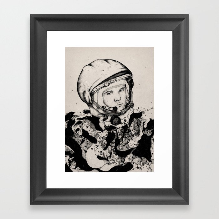 From Gagarin's Point Of View  Framed Art Print