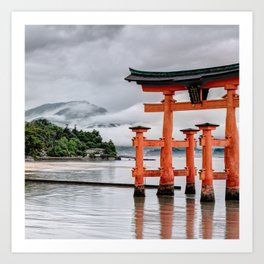 Japan Photography - The Itsukushima Shrine Art Print