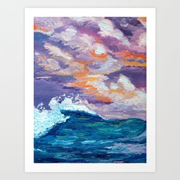 The travelling wave Art Print
