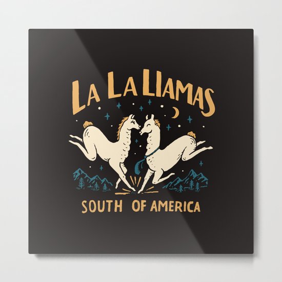 La la llamas Metal Print