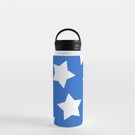 Cheerful Blue Star Print Water Bottle