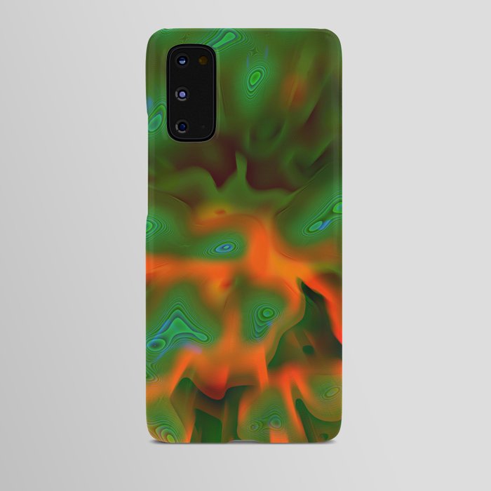 Orange Green Rays Android Case