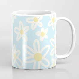 doodle daisies blue Coffee Mug