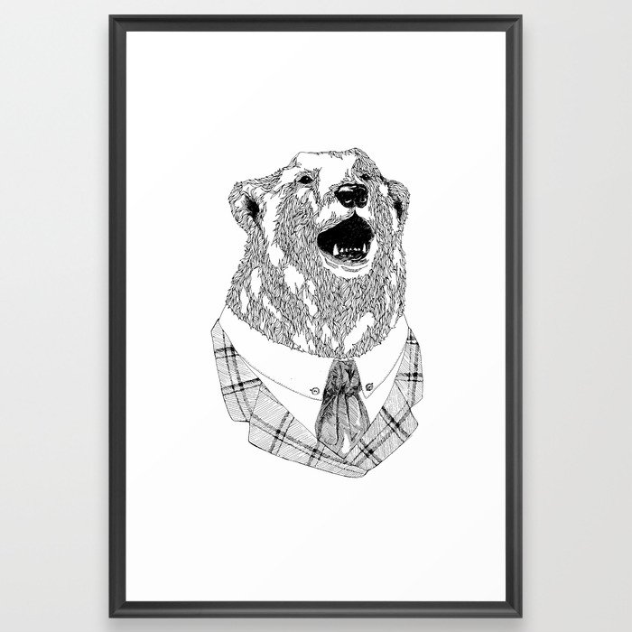 Mr  Bear Framed Art Print