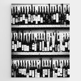 Wine Bottles in Black And White #decor #society6 #buyart Jigsaw Puzzle | Alcohol, Digital, Black and White, Drink, Food, Line, Collection, Wine, Decor, Film 