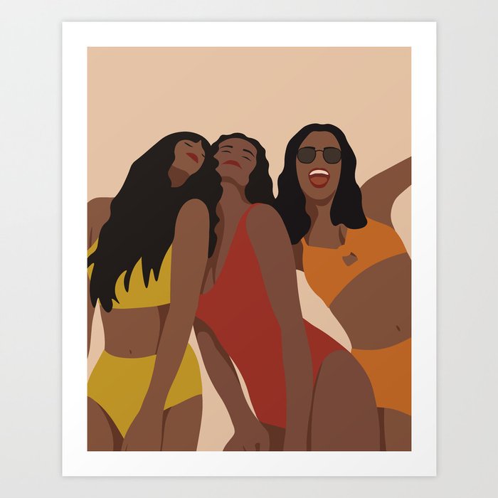 Black Girls Art Print
