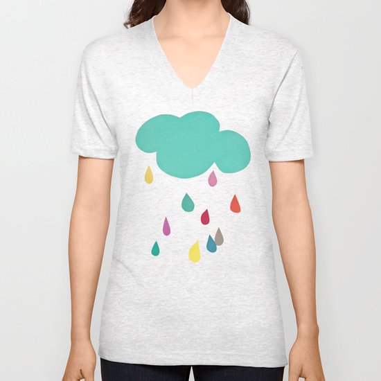 Sunshine and Showers Unisex V-Neck