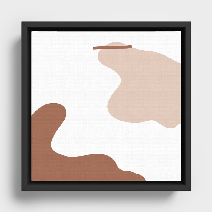 Abstract boho design  Framed Canvas