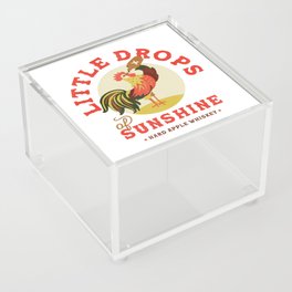 Little Drops Of Sunshine Hard Apple Whiskey Rooster Acrylic Box