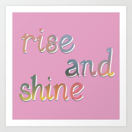 Rise and Shine - Mauve Pink Art Print