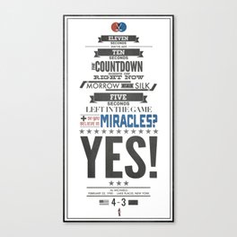 Miracle on Ice Canvas Print