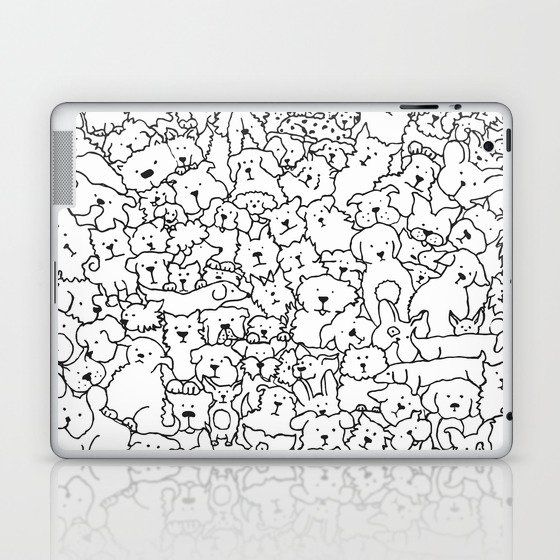 Dog Doodle Art Laptop & iPad Skin