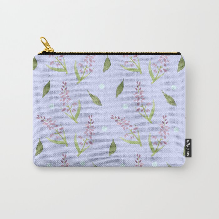 Lavender Pattern Carry-All Pouch