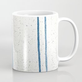Parallel Universe [vertical]: a pretty, minimal, abstract piece in lines of vibrant blue and white Mug