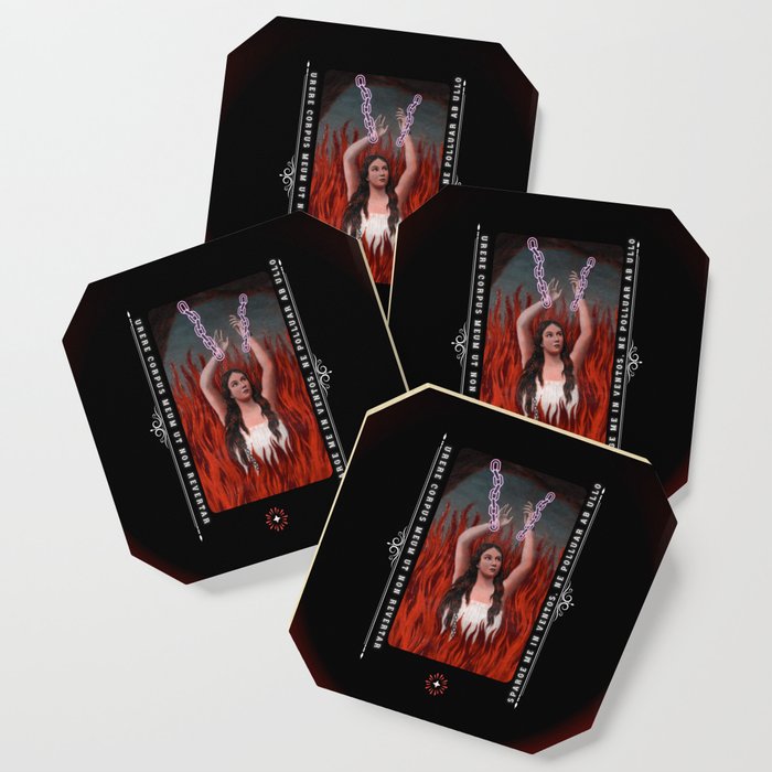 Anima Sola - Black/Red Gradient Coaster