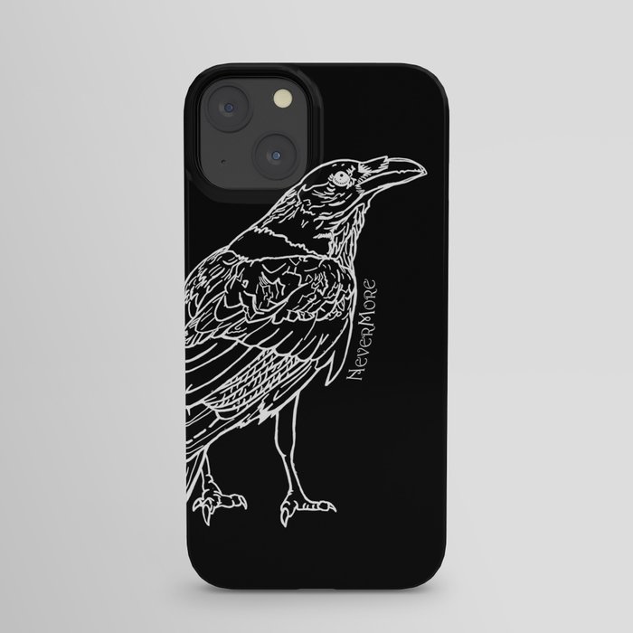 Raven White iPhone Case