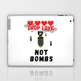 Drop Love Clouds Not Bombs Laptop Skin
