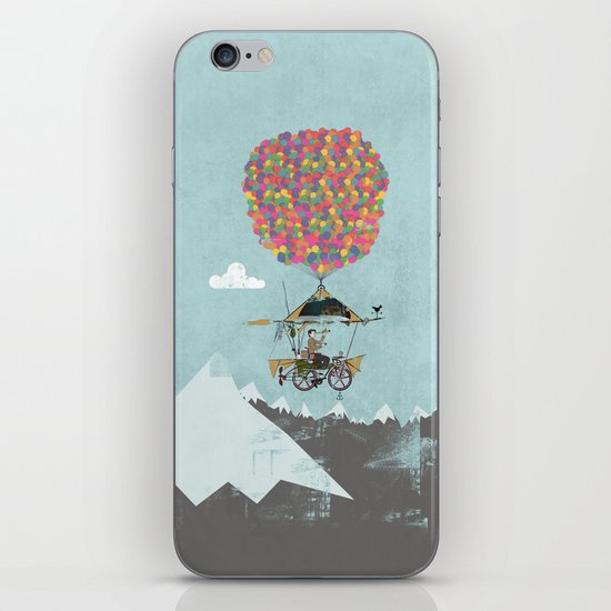 Riding A Bicycle Through The Mountains iPhone & iPod Skin