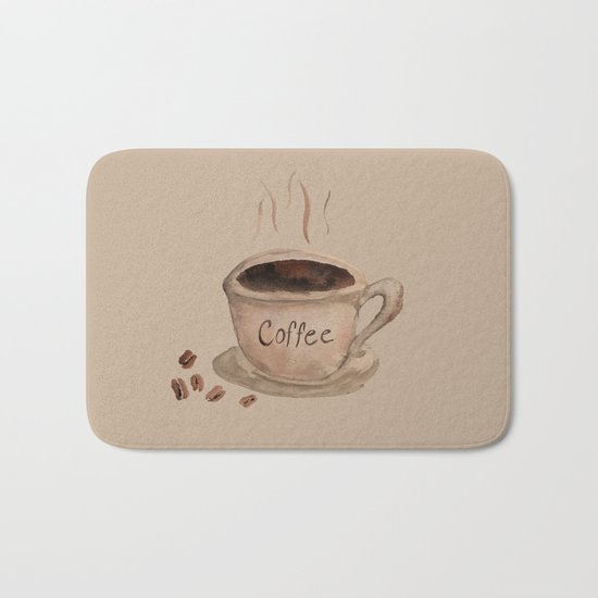 Coffee Please Bath Mat