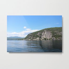 Summer's End: Roger's Rock on Lake George Metal Print | Blue, Water, Rogers Rock, Landscape, Rock, Nature, Rogers Rangers, Lakes, Clouds, Lake George 