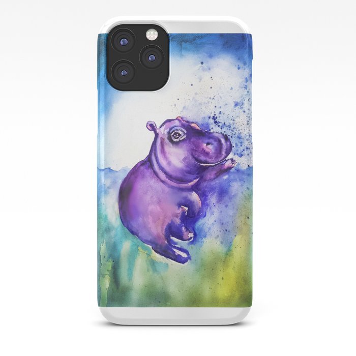 Fiona the Hippo - Splashing around iPhone Case