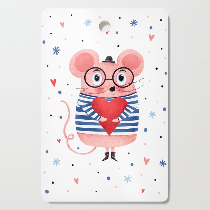 Love you Mouse Cutting Board
