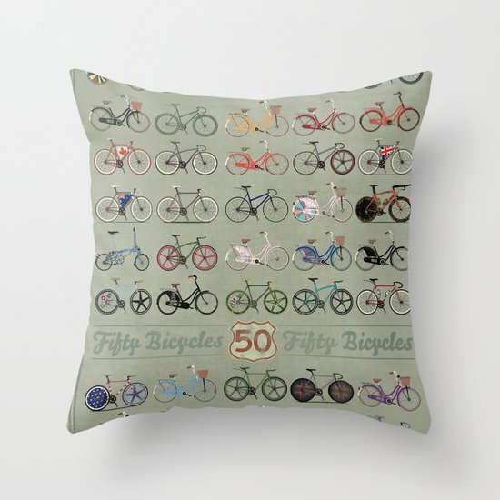 Bicycle Throw Pillow