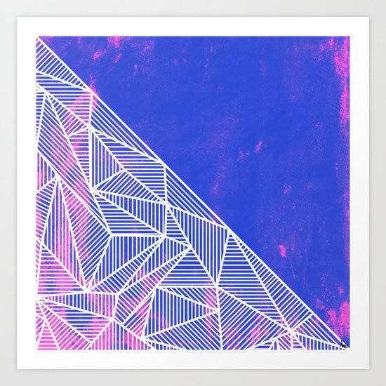 B Rays Geo Punk Art Print
