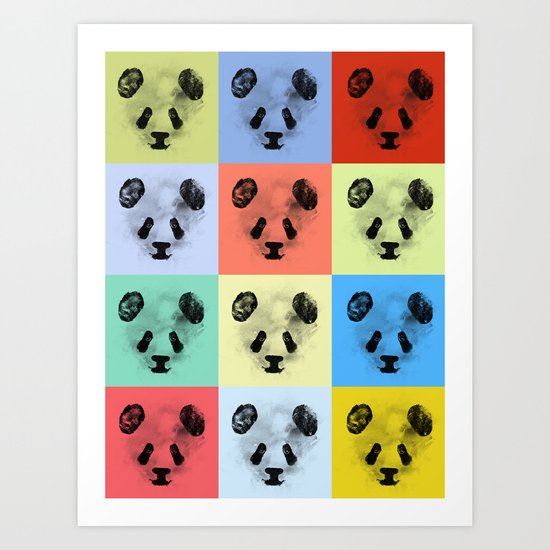 Panda Panda Panda Art Print