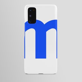 letter M (Blue & White) Android Case