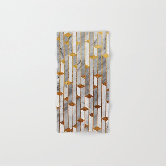 Marble skyscrapers Hand & Bath Towel