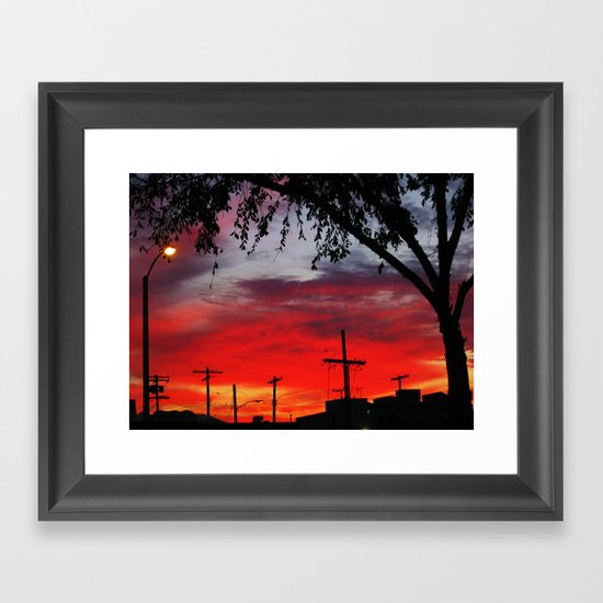 Red Dawn Framed Art Print