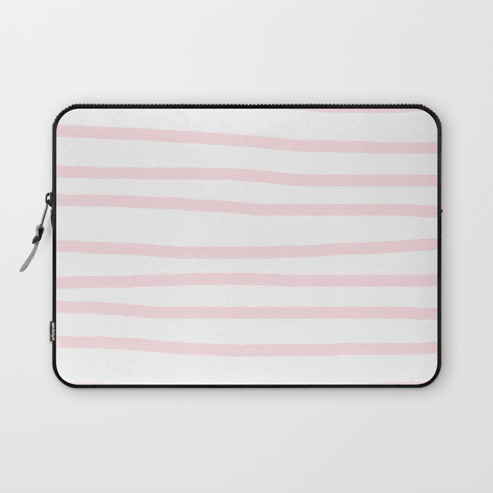 Simply Drawn Stripes in Pink Flamingo Laptop Sleeve