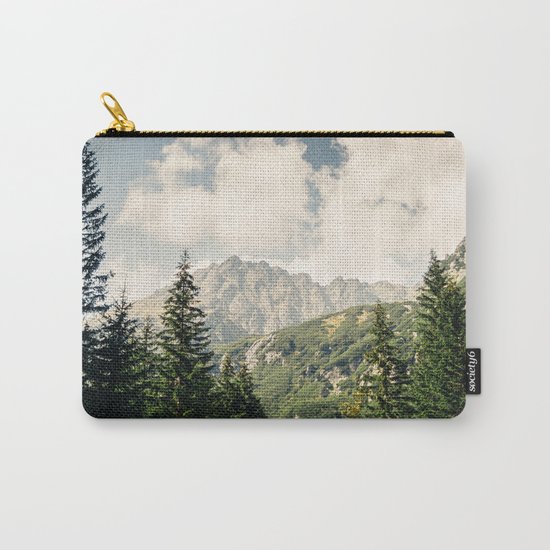 Green Summer Mountains Carry-All Pouch